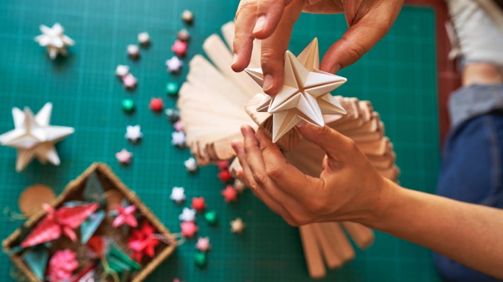 Christmas origami